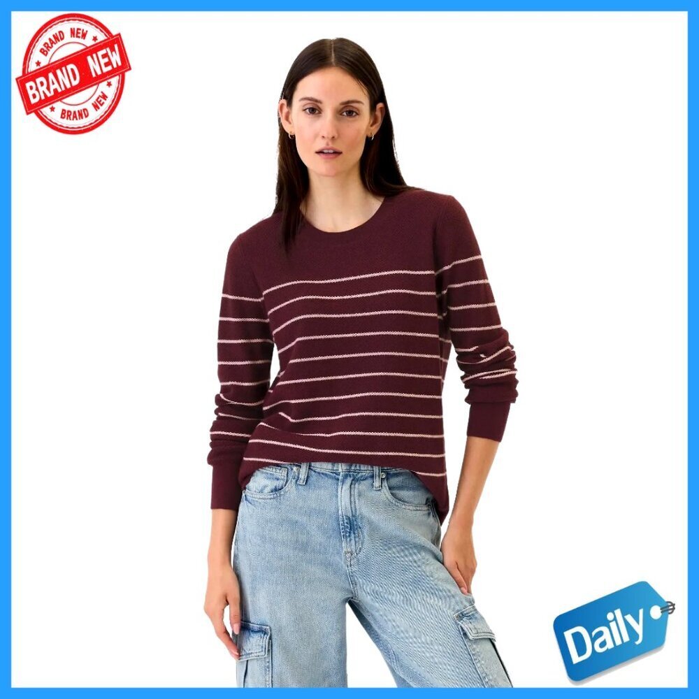 Cotton Pullover Sweater Size S Long Sleeve Turtleneck Fall Casual